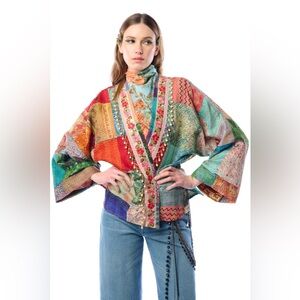 ARATTA SILENT JOURNEY AUDREY HAND-STITCHED KIMONO - ONE SIZE - NWT